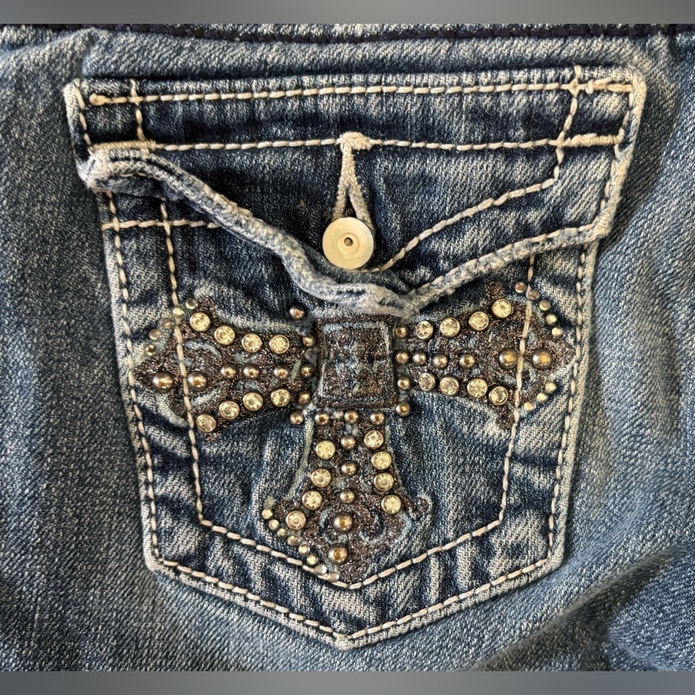 Miss me girls youth Bermuda shorts Sz 12 - Picture 6 of 9